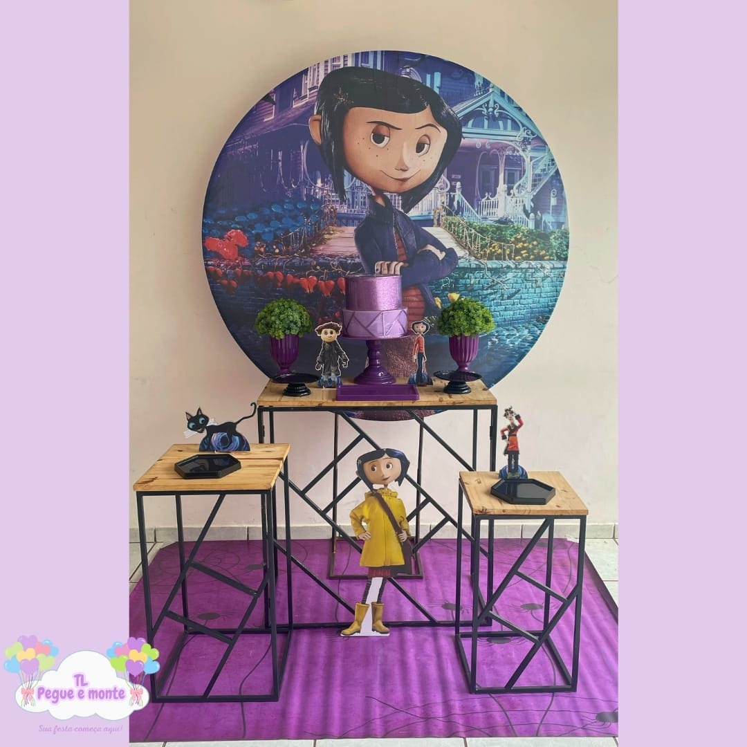 D-Kit Prata Mesa Coraline - Tl pegue e monte 