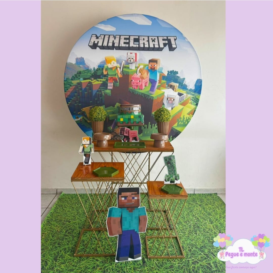 D-Kit Prata Mesa Minecraft 1  - Tl pegue e monte 