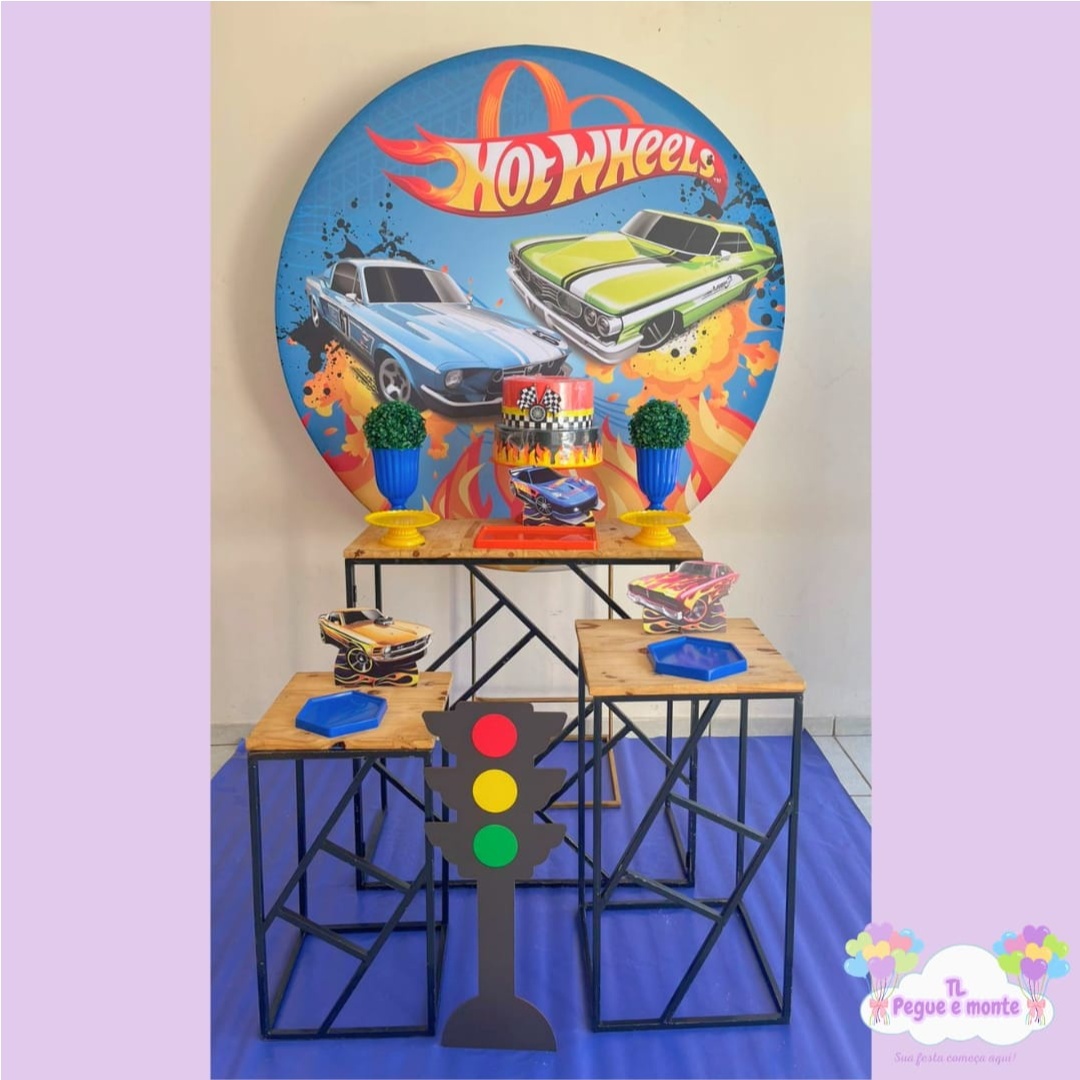 D-Kit Prata Mesa Hot Wheels - Tl pegue e monte 
