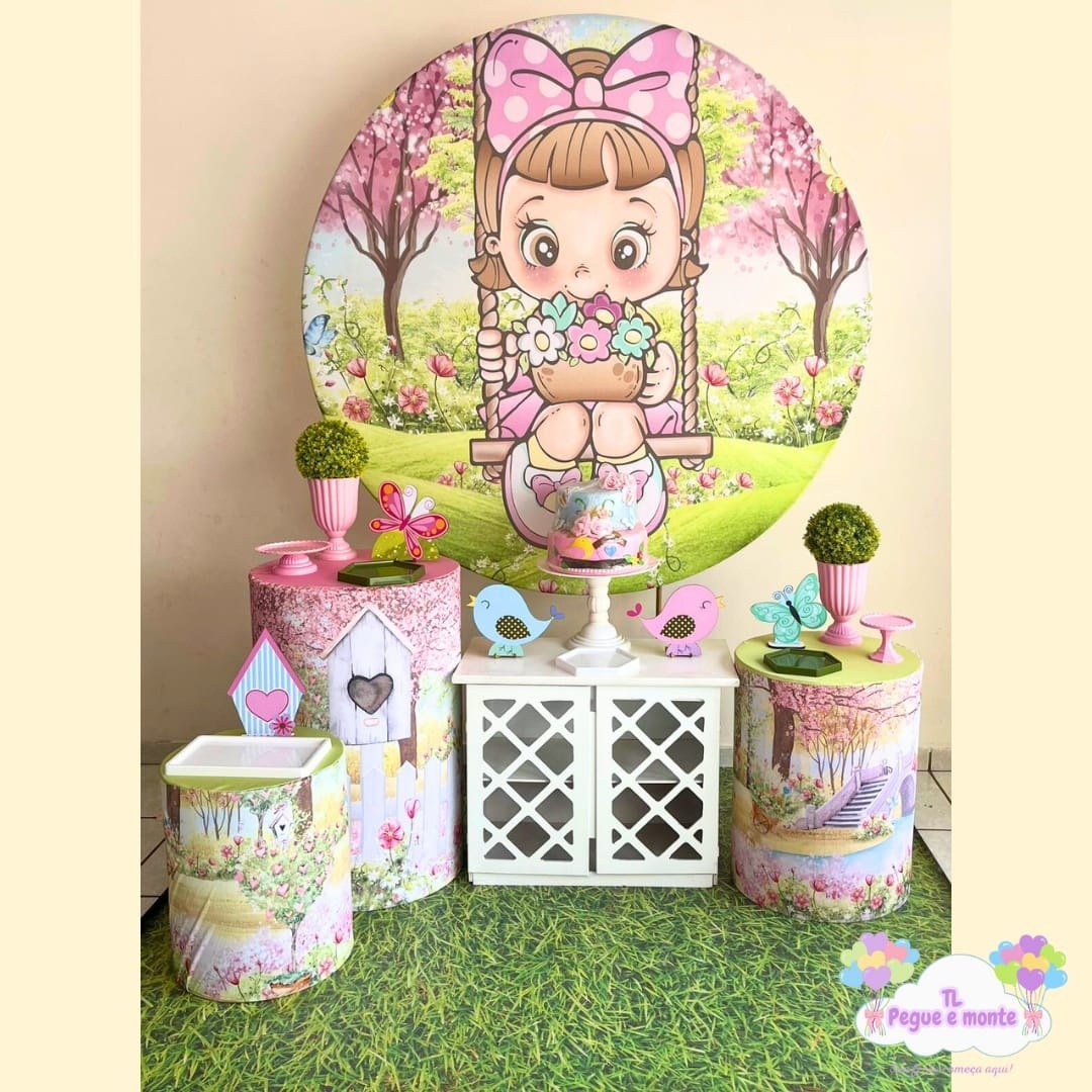 C-Kit Ouro Jardim Menina - Tl pegue e monte 
