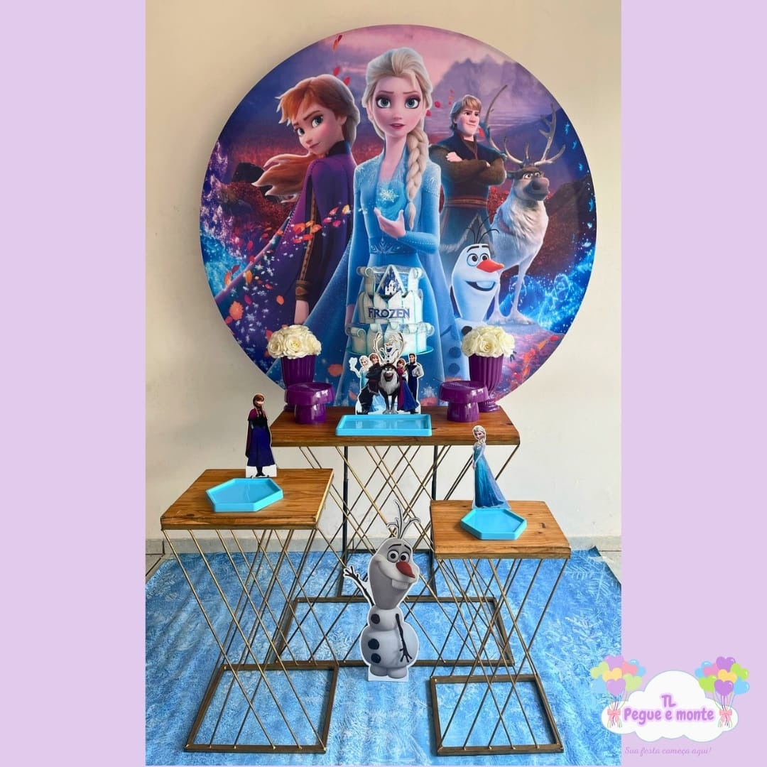 D-Kit Prata Mesa Frozen - Tl pegue e monte 