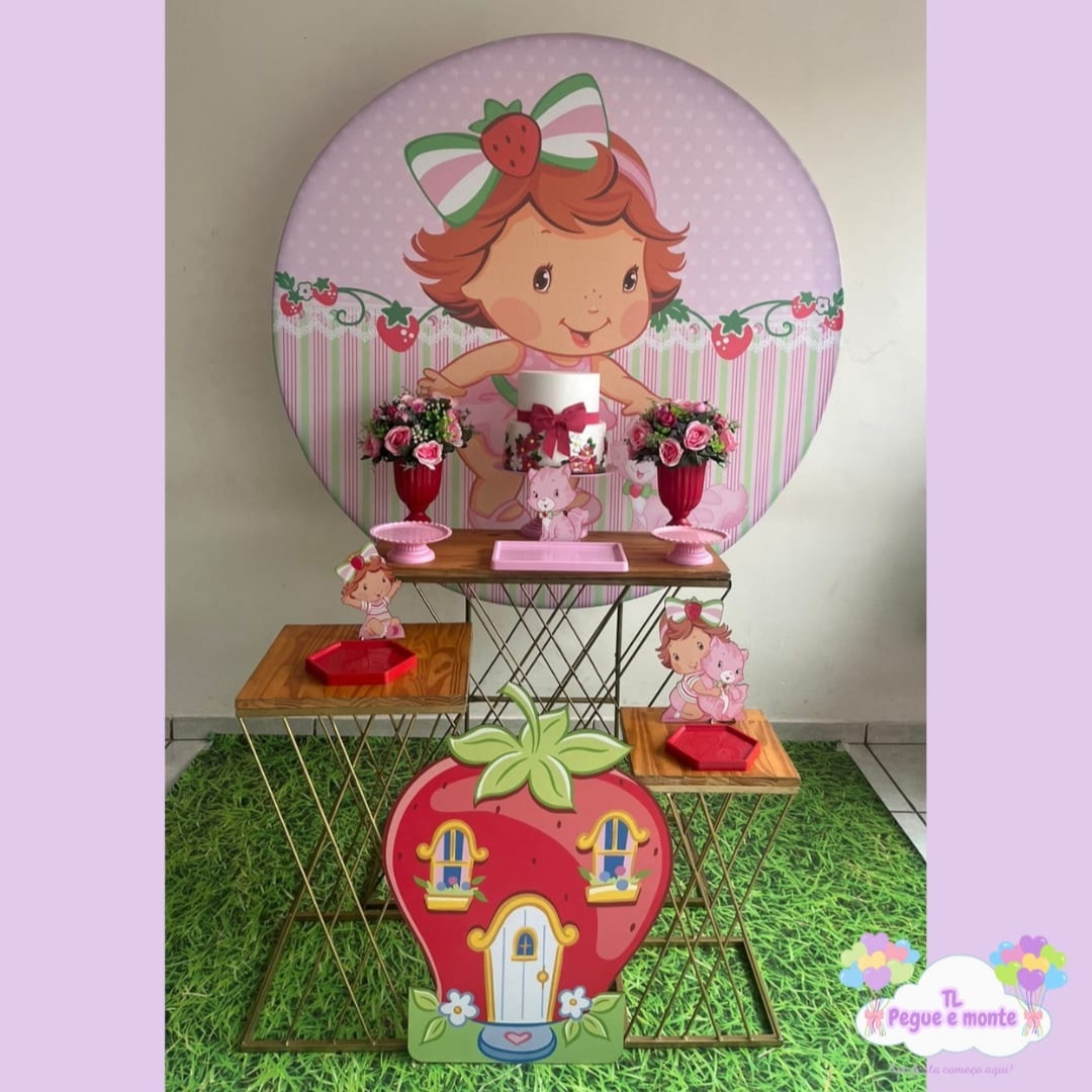 D-Kit Prata Mesa Moranguinho Baby - Tl pegue e monte 