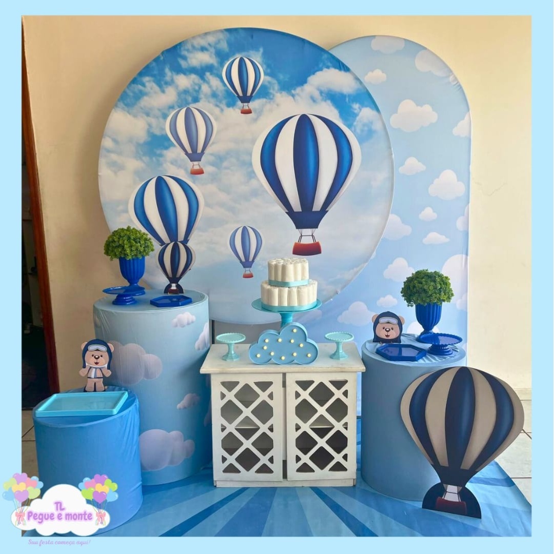 B-Kit Diamante Balão Azul  - Tl pegue e monte 