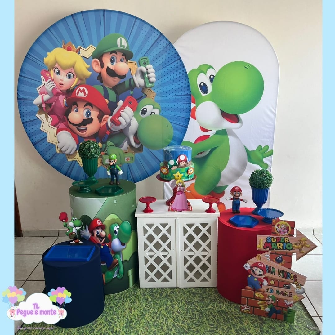 B-Kit Diamante Super Mario Azul  - Tl pegue e monte 