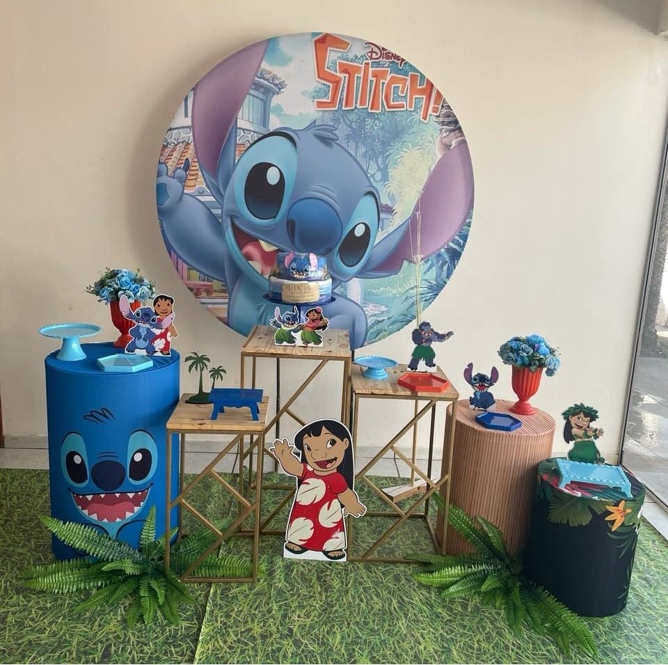 A- Composição Lilo Stitch Banquetas - Tl pegue e monte 