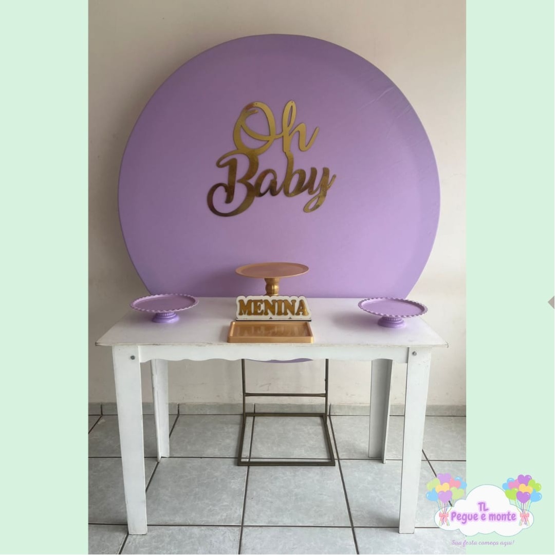 E-Kit Básico Oh Baby Lilas - Tl pegue e monte 