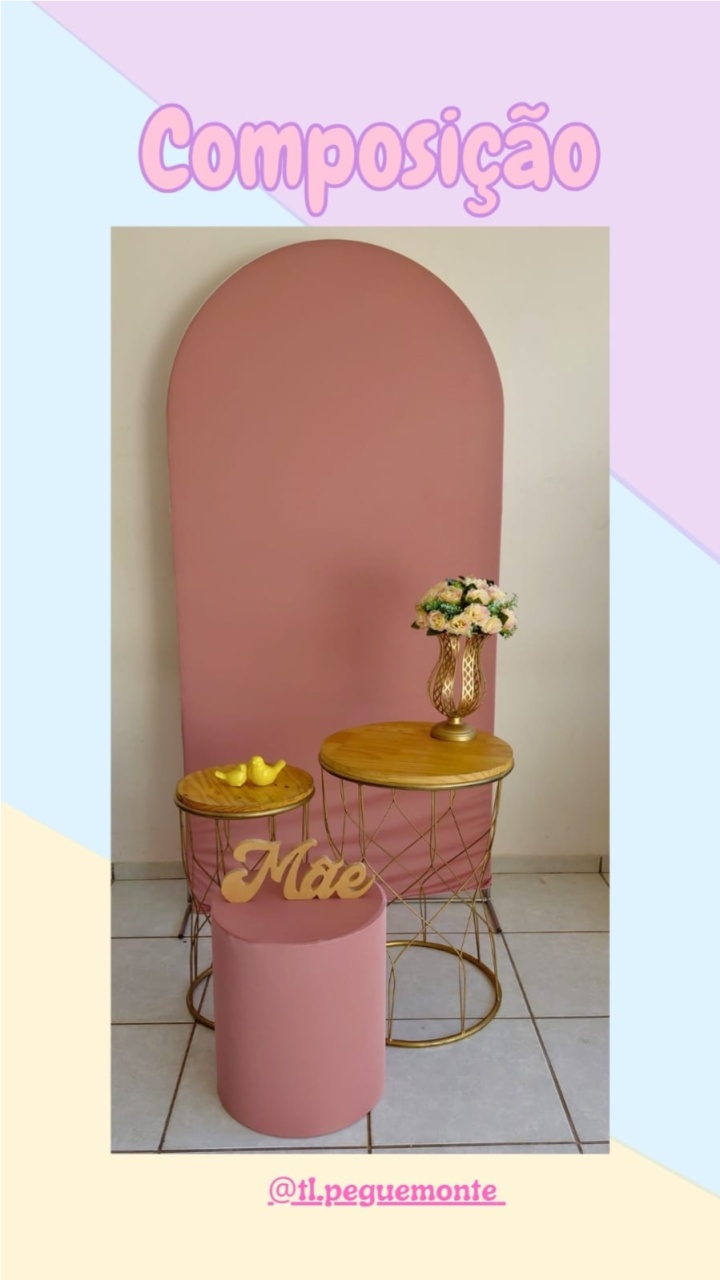 A- Composição Romano Mãe Rosa Queimado - Tl pegue e monte 