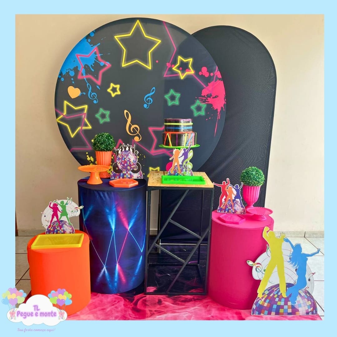 B-Kit Diamante Neon Estrelas  - Tl pegue e monte 