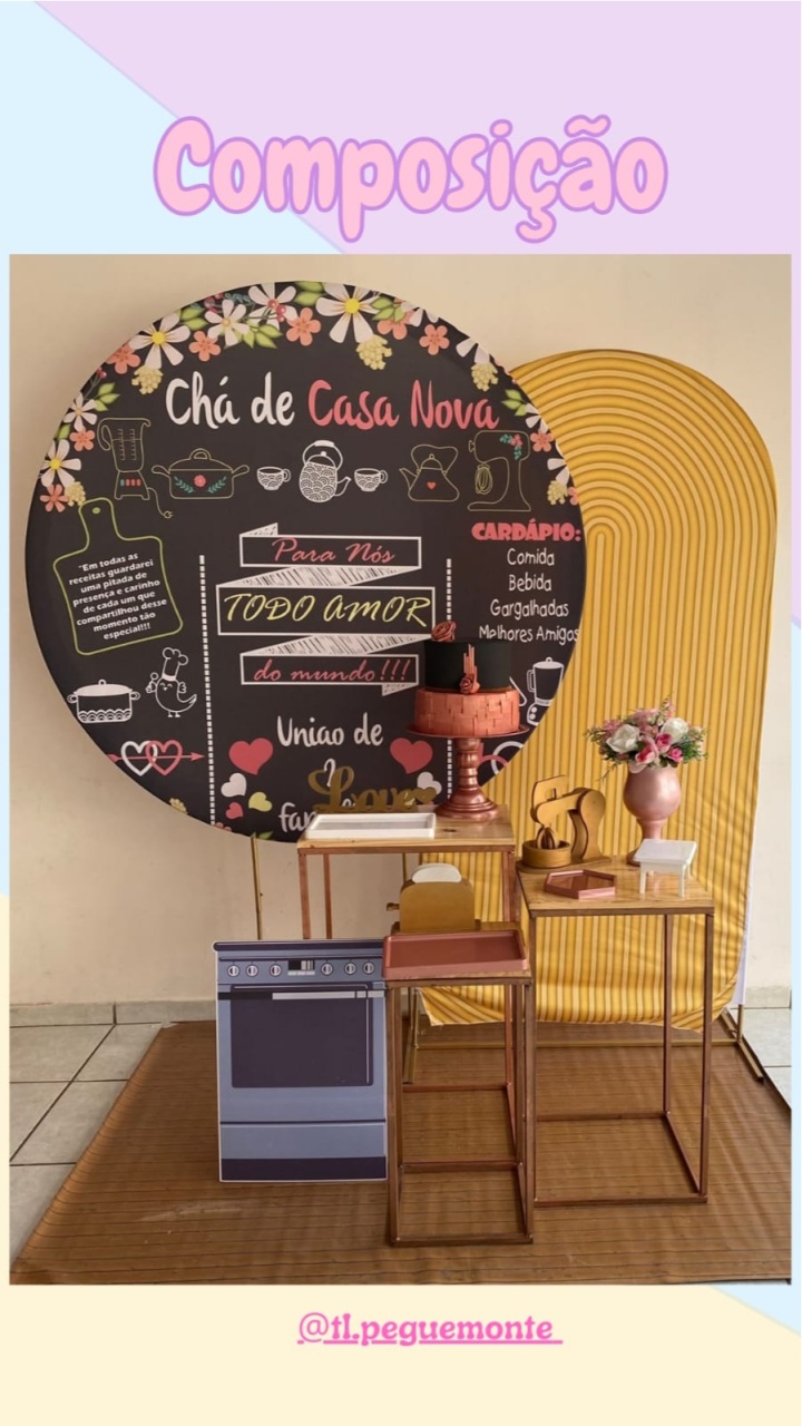 A- Composição Chá de Casa Nova Preto - Tl pegue e monte 