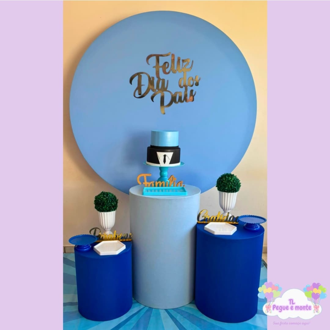 D-Kit Prata Cilindro Dia dos Pais - Tl pegue e monte 