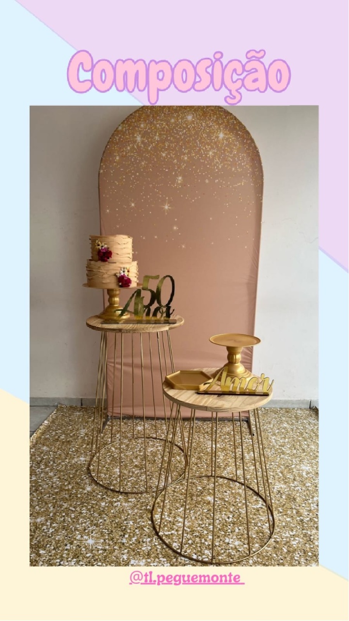A- Composição Pessego Com Glitter   - Tl pegue e monte 