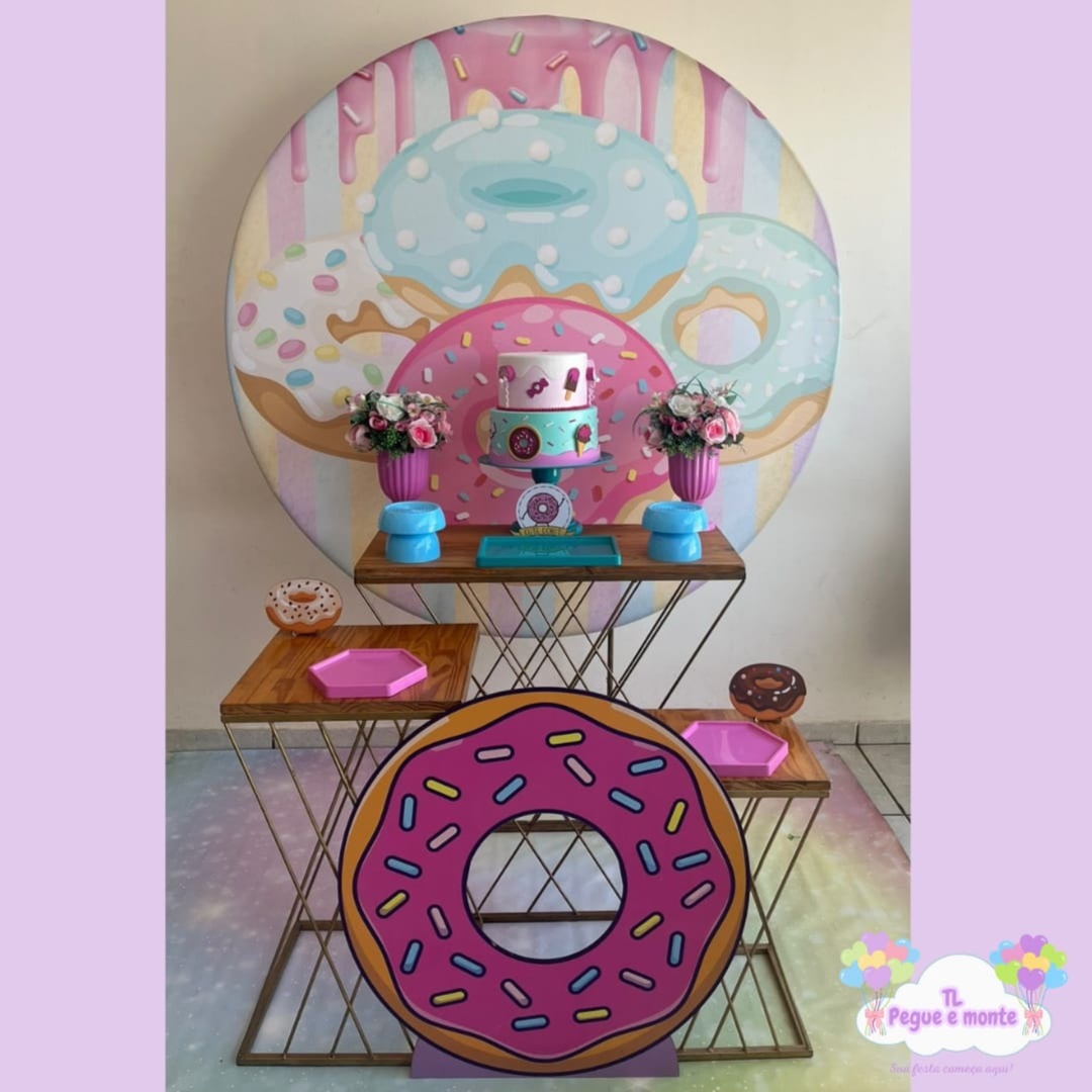 D-Kit Prata Mesa Donuts - Tl pegue e monte 