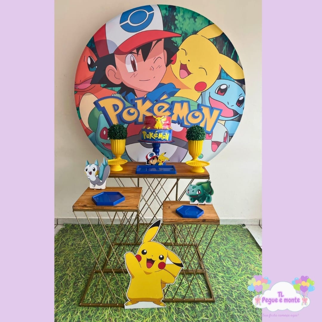 D-Kit Prata Mesa Pokemon 3 - Tl pegue e monte 