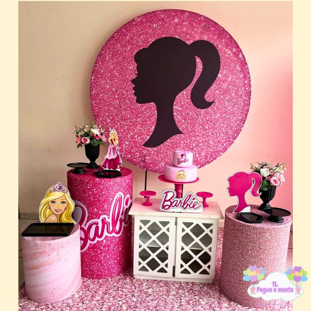 C-Kit Ouro Barbie Silhueta - Tl pegue e monte 