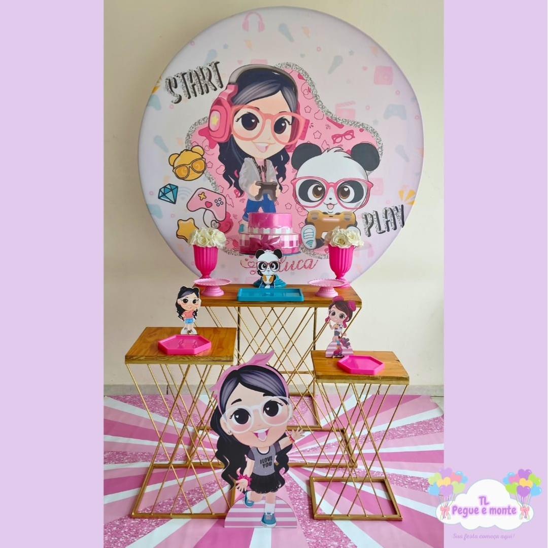 D-Kit Prata Mesa Luluca Panda - Tl pegue e monte 