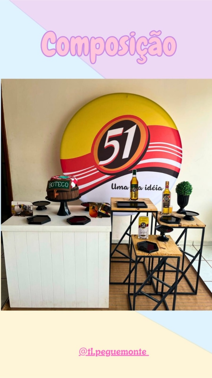 A- Composição Cachaça 51 - Tl pegue e monte 