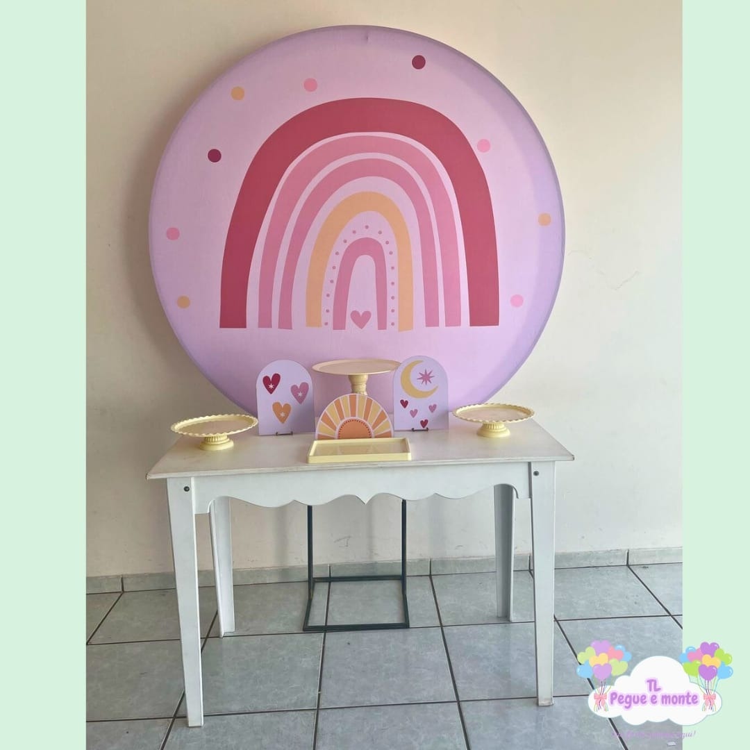 E-Kit Básico Arco Iris Boho - Tl pegue e monte 