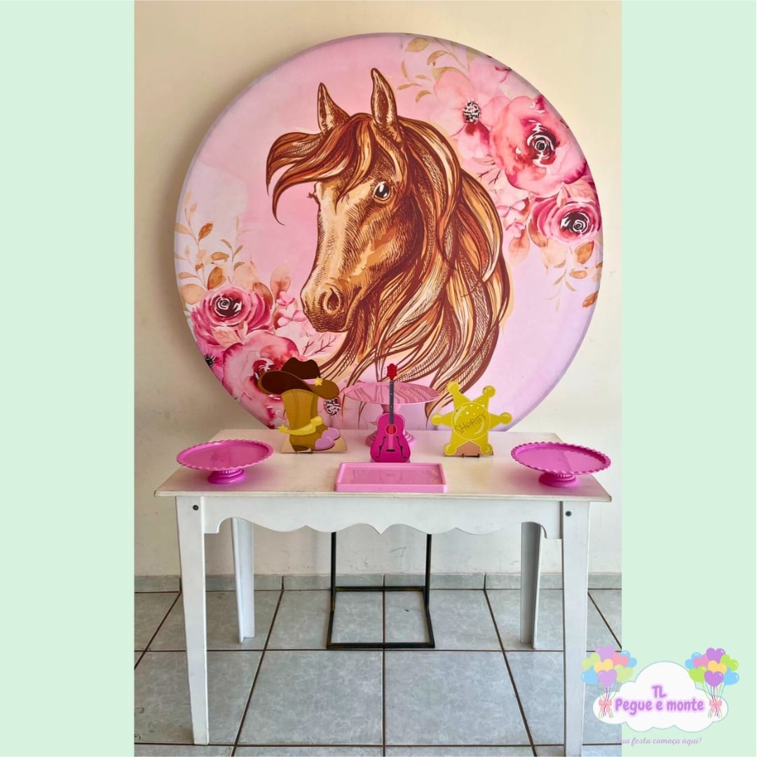 E-Kit Basico Cavalo Rosa - Tl pegue e monte 
