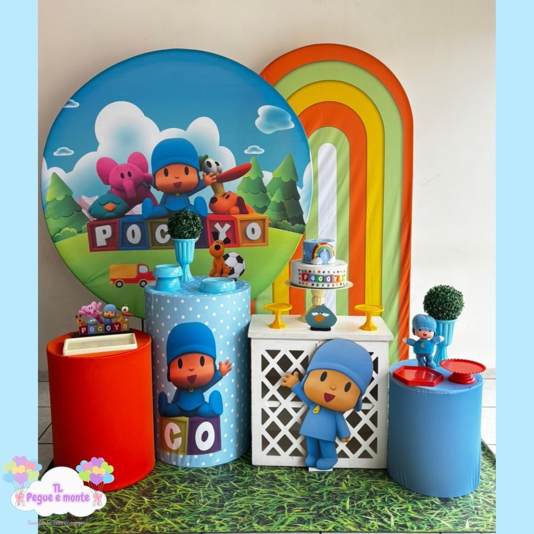 B-Kit Diamante Pocoyo Azul - Tl pegue e monte 