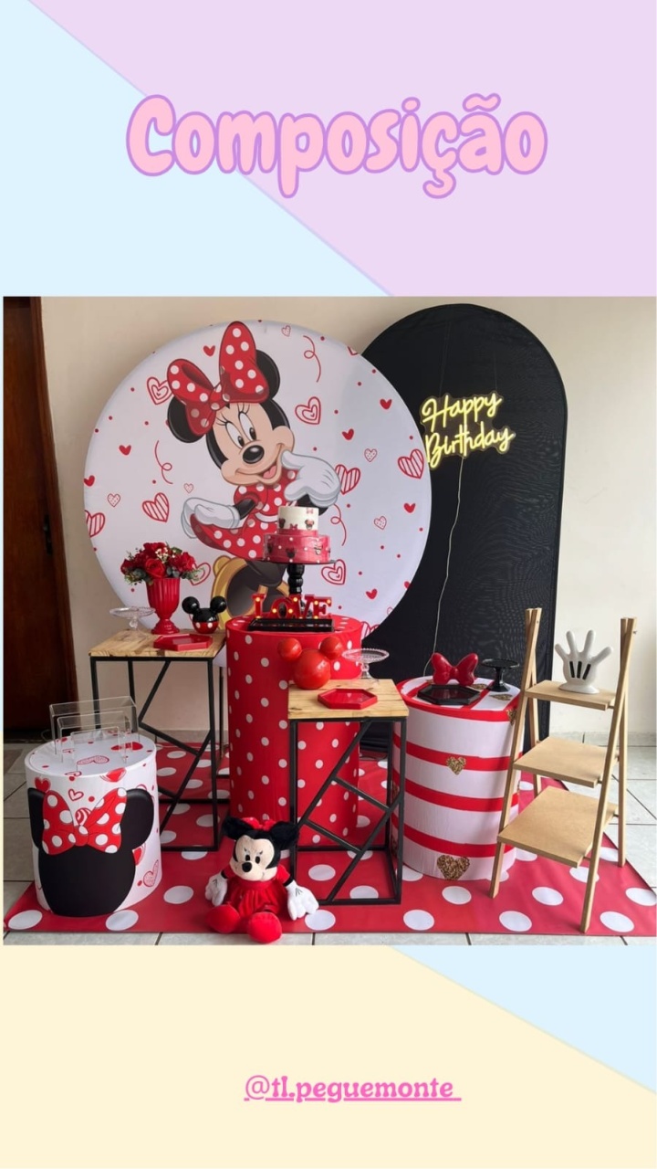 A-Composição Minnie Vermelha - Tl pegue e monte 