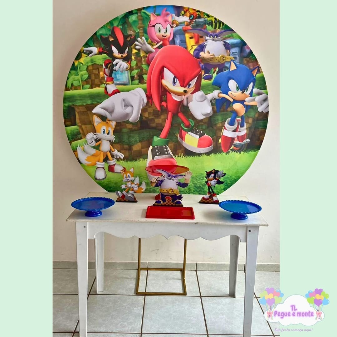 E-Kit Basico Turma Do Sonic - Tl pegue e monte 