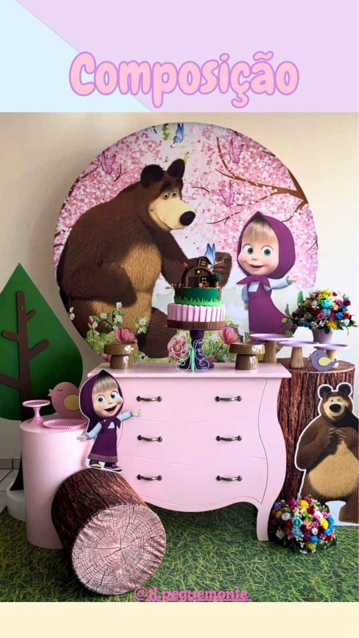 A-Composição Masha E O Urso - Tl pegue e monte 