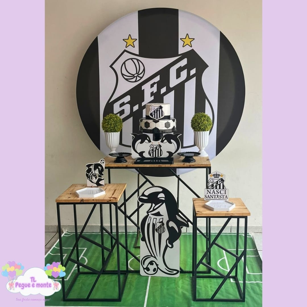 D-Kit Prata Mesa Santos - Tl pegue e monte 