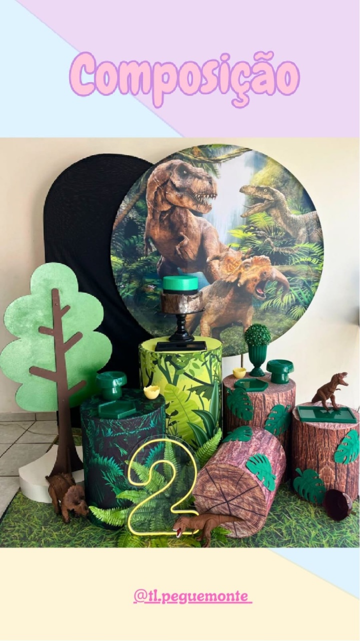 A-Composição Dinossauro Samambaia  - Tl pegue e monte 