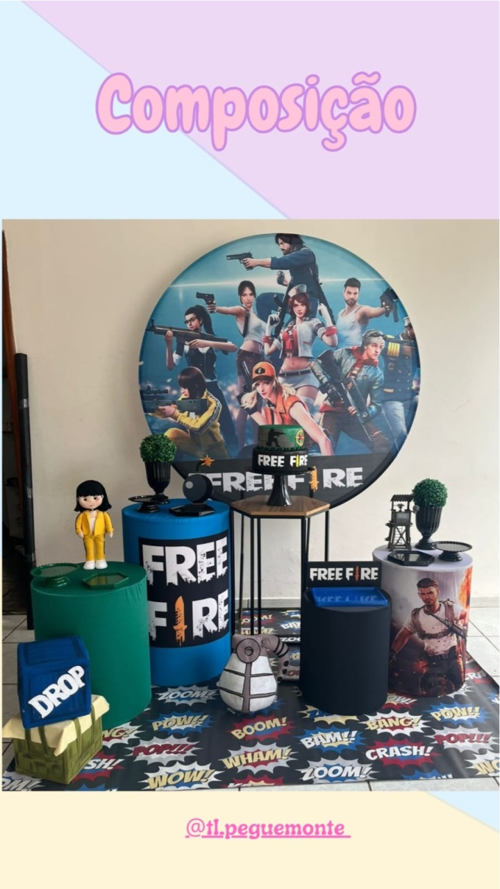 A- Composição Free Fire - Tl pegue e monte 