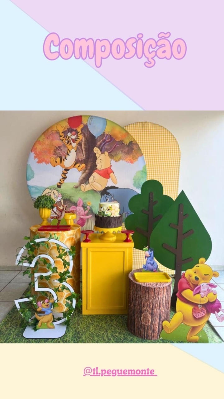 A- Composição Ursinho Pooh - Tl pegue e monte 