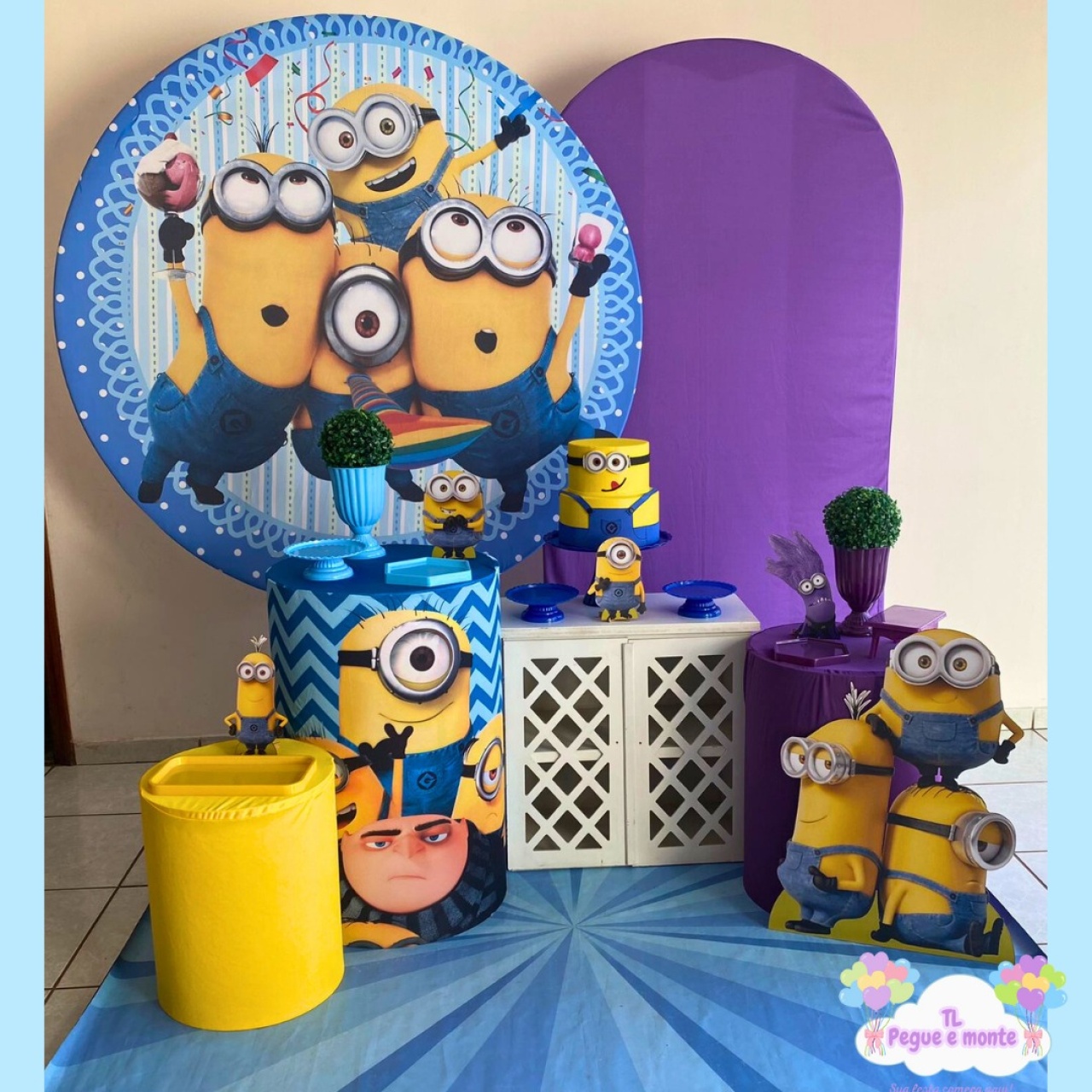 B-Kit Diamante Minions  - Tl pegue e monte 
