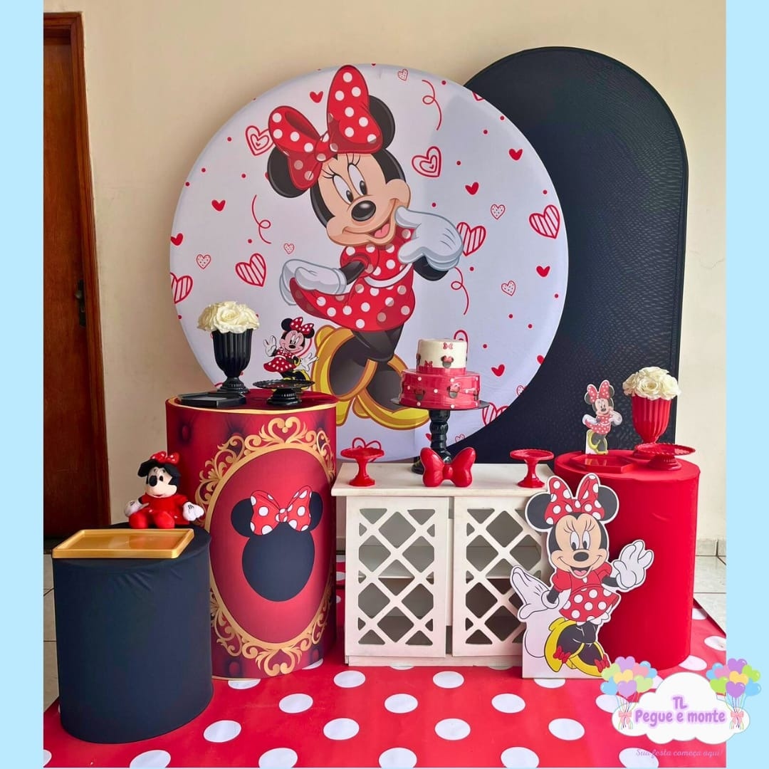 B-Kit Diamante Minnie Vermelha  - Tl pegue e monte 