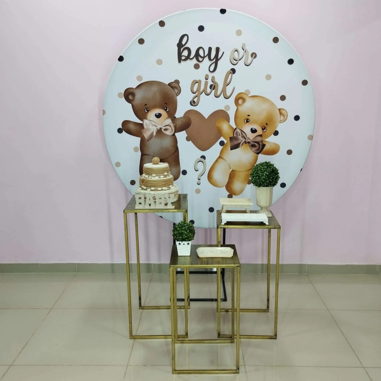 Kit Chá Revelação Urso Numero 2 - pampegueemonte