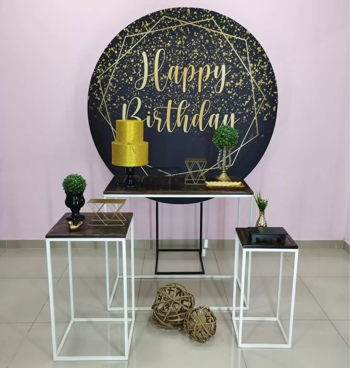 Kit Adulto Happy Birthday Numero 4 - pampegueemonte
