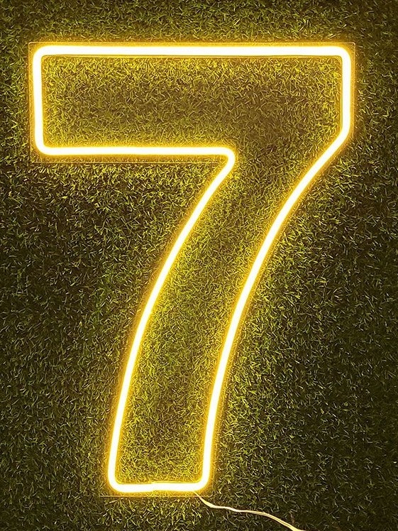 Numero 7 Em Led 50Cm de Altura   - pampegueemonte
