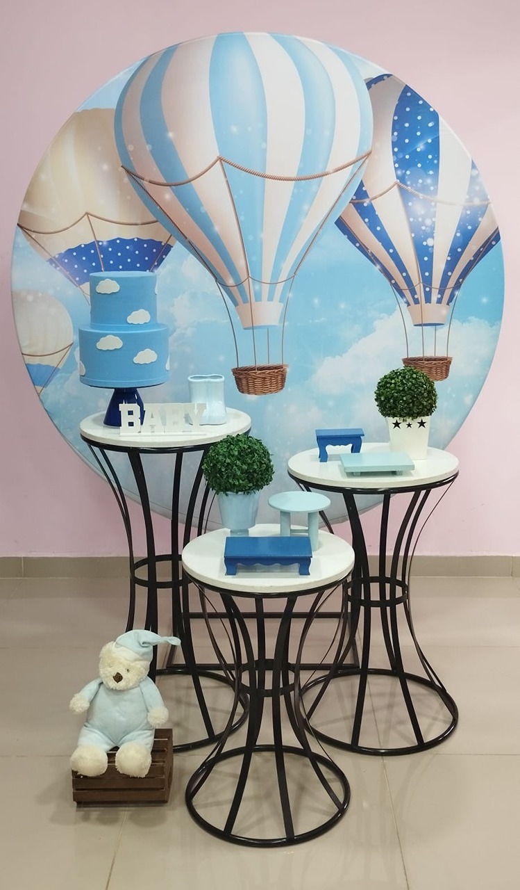 Kit Balão Azul Numero 7 - pampegueemonte