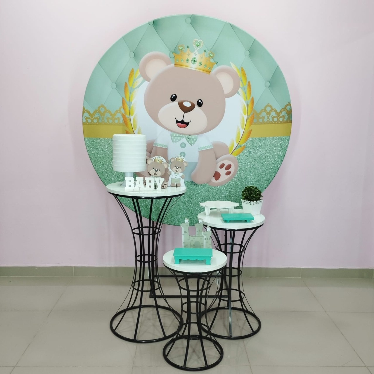 Kit Urso Realeza Verde Numero 7 - pampegueemonte
