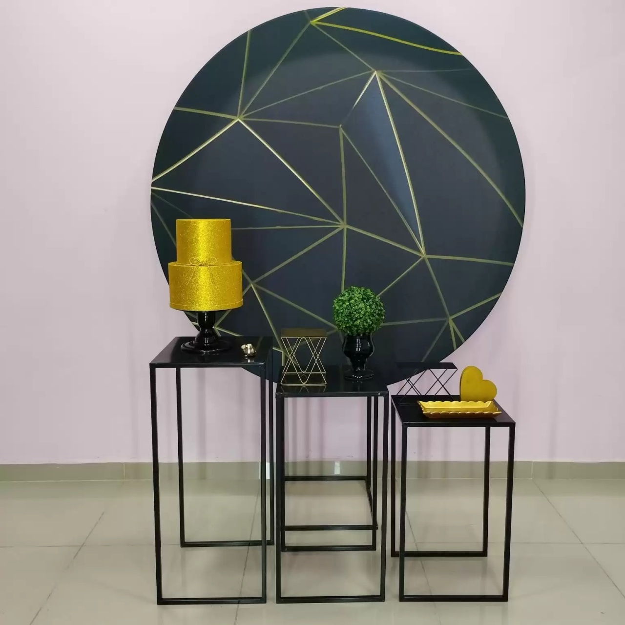 Kit Adulto Preto E Dourado Numero 2 - pampegueemonte