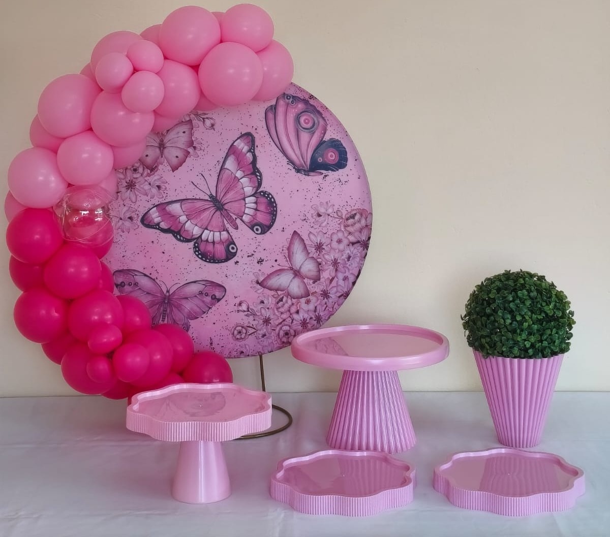 Mini Kit Borboleta Rosa (Bronze) - pampegueemonte
