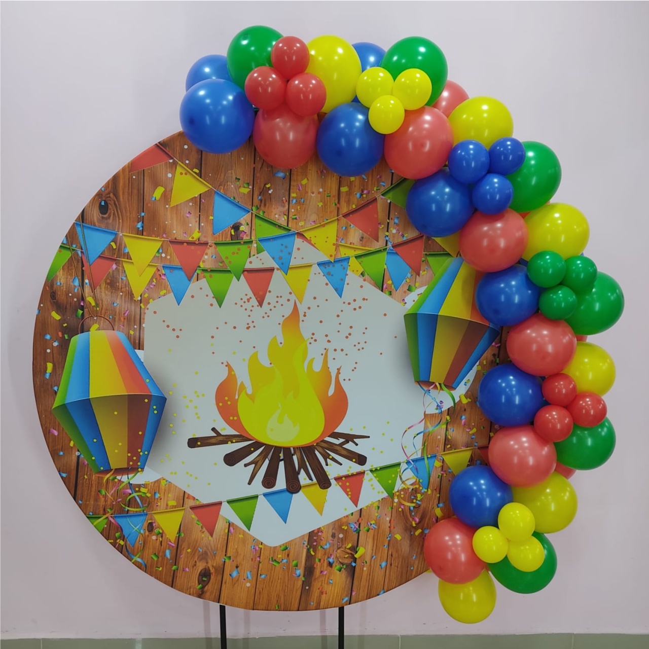 Arco de Balões 2 Metros Festa Junina - pampegueemonte