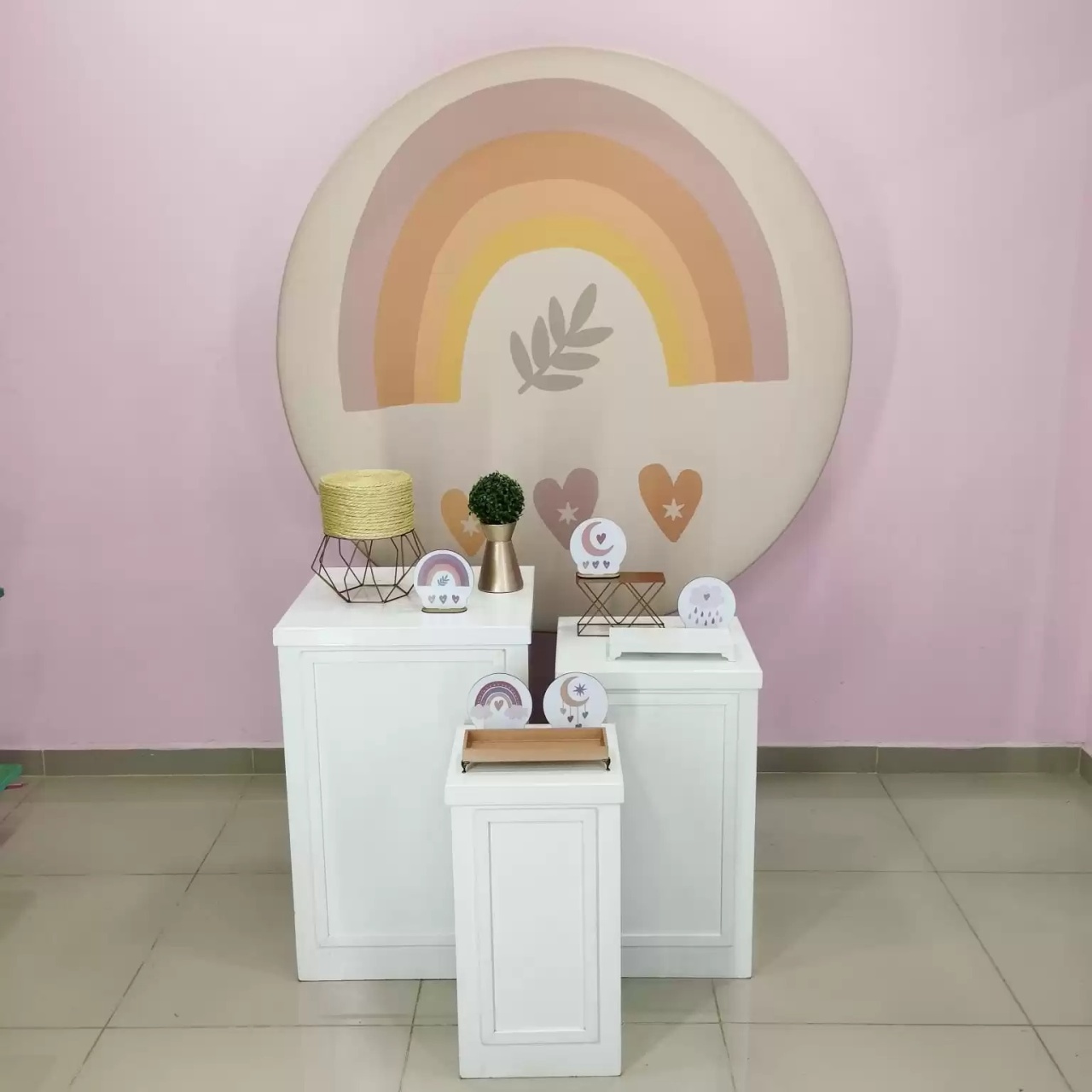 Kit Arco Íris Boho Numero 13 - pampegueemonte