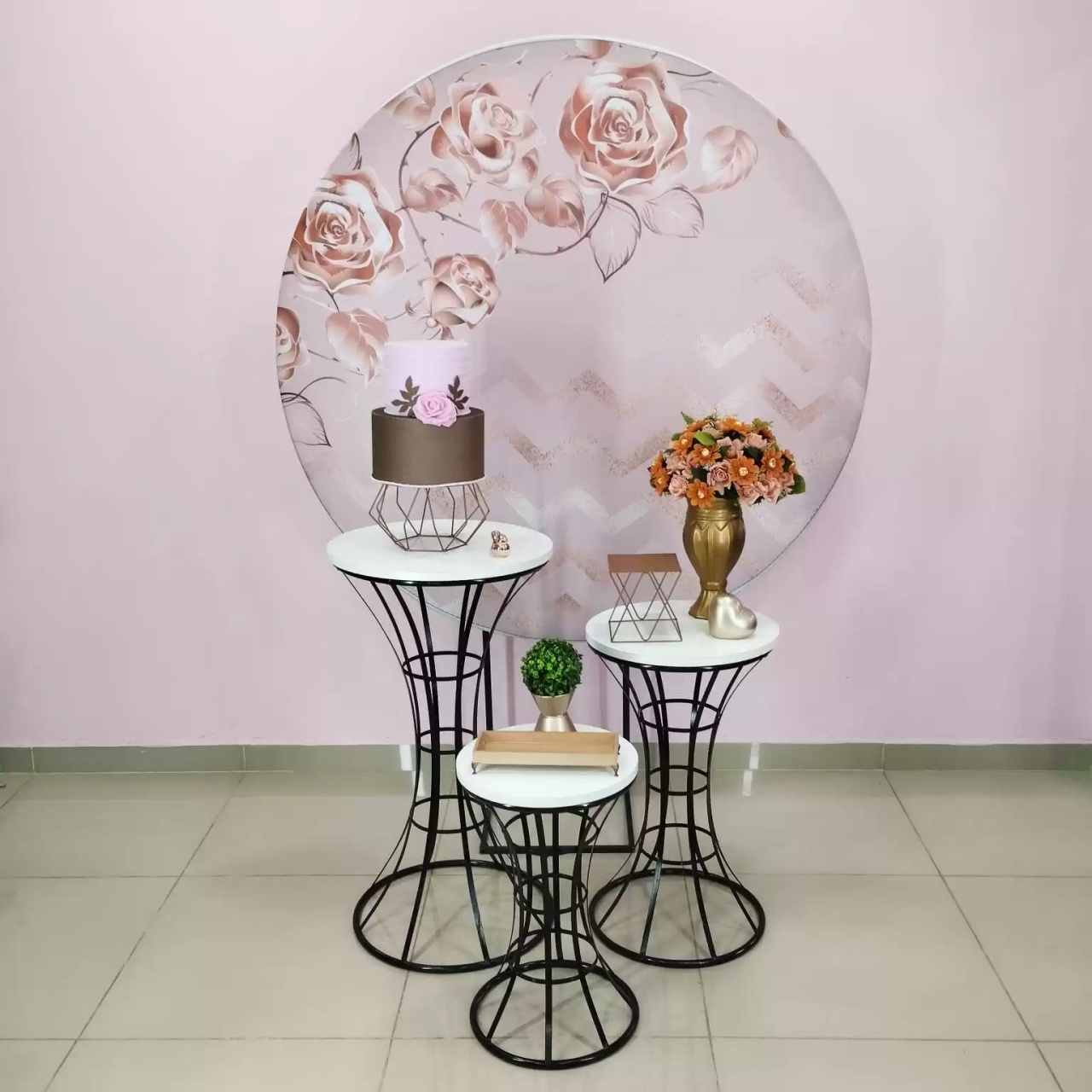 Kit Adulto Rose Floral Numero 3 - pampegueemonte