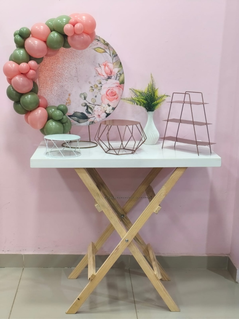 Mini Kit Floral Rose (Prata) - pampegueemonte