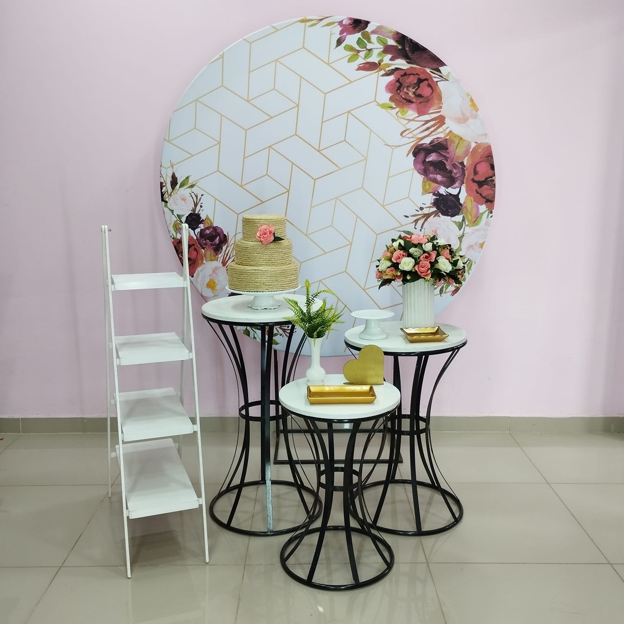 Kit Adulto Floral Salmão E Marsala Número 7 - pampegueemonte