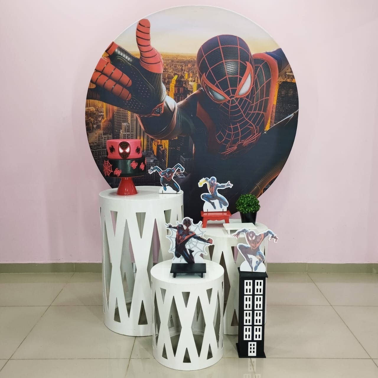 Kit Homem Aranha Preto Numero 6 - pampegueemonte
