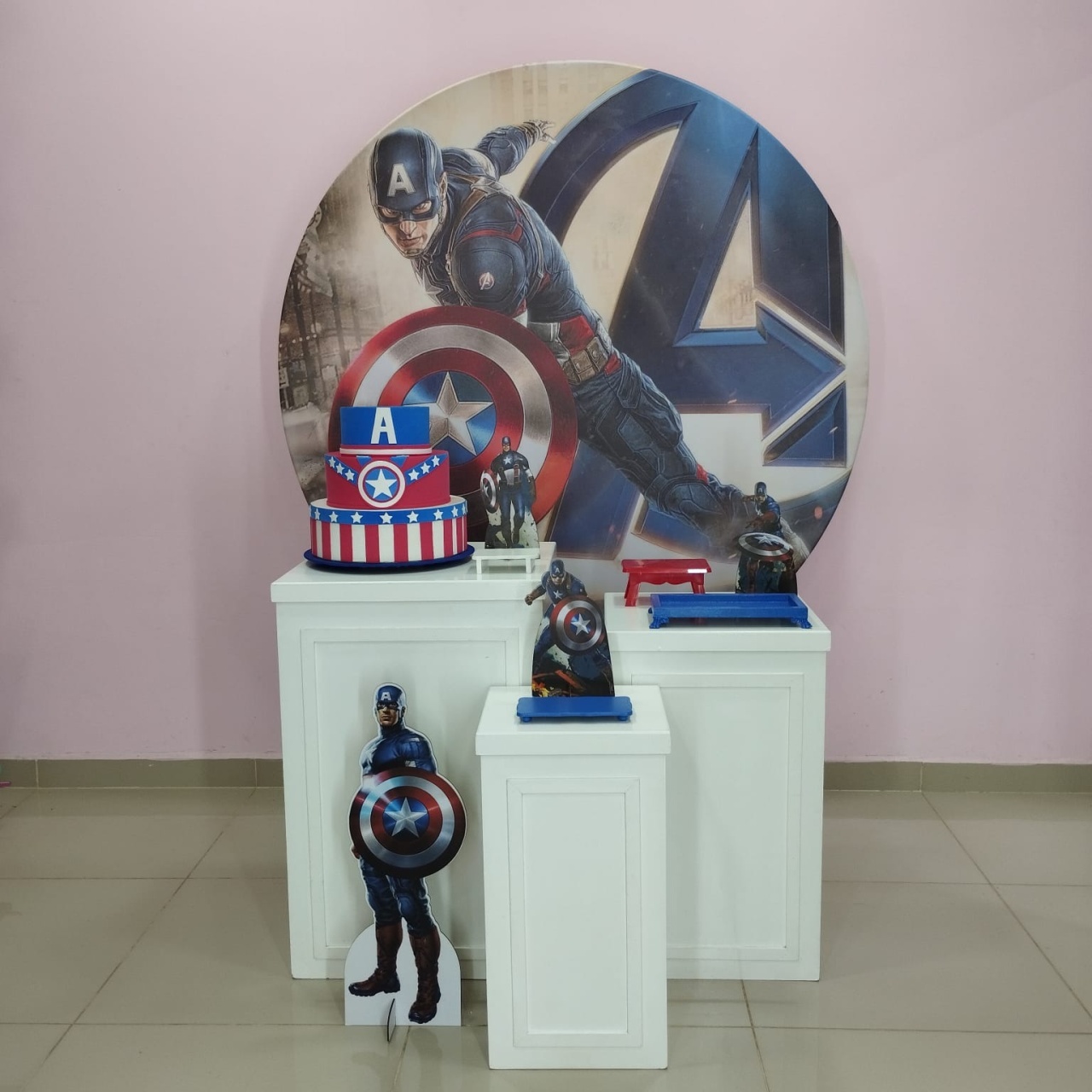 Kit Capitão América Numero  8 - pampegueemonte
