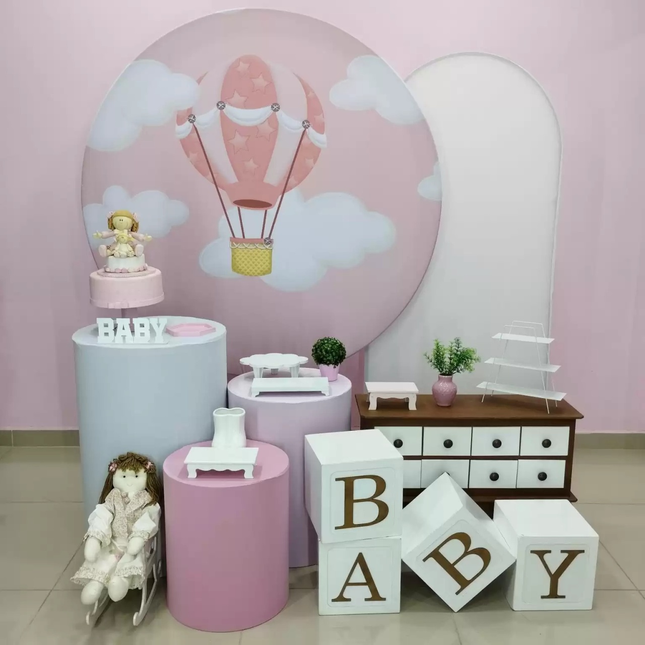 Kit Balão Rosa Numero 10 - pampegueemonte