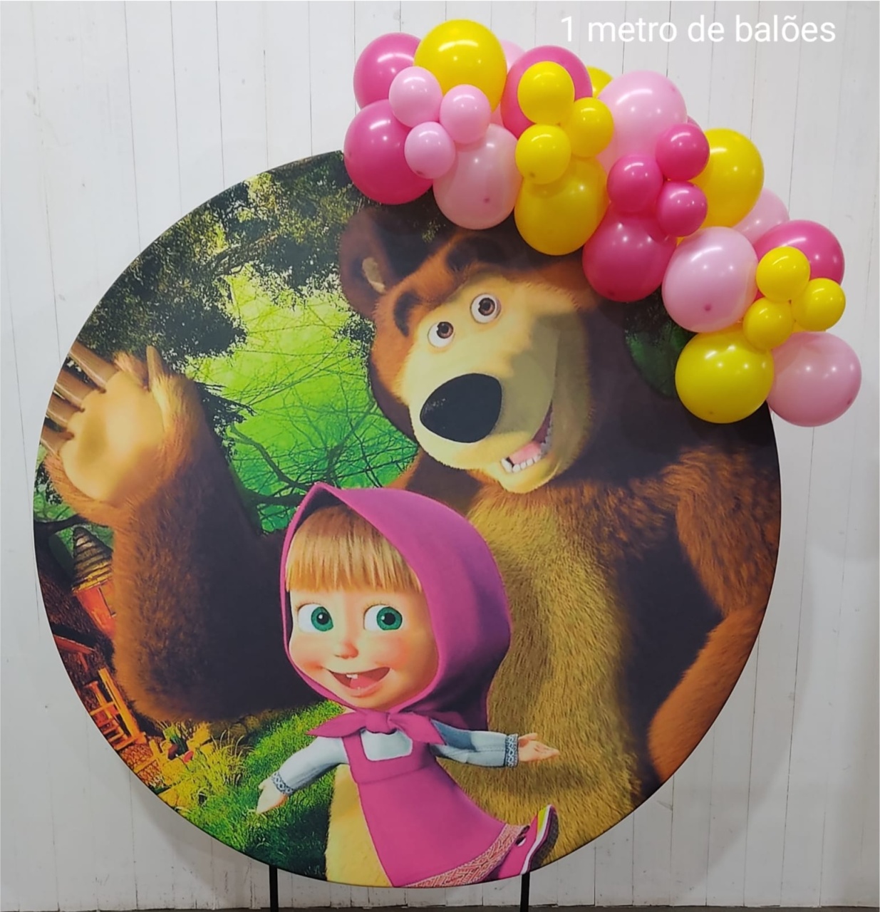 Arco de Balões 1 Metro Masha E O Urso - pampegueemonte