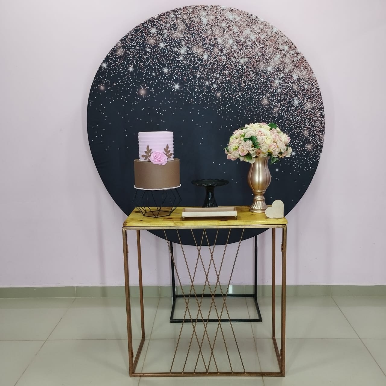 Kit Adulto Preto Com Glitter Rose Numero 11 - pampegueemonte