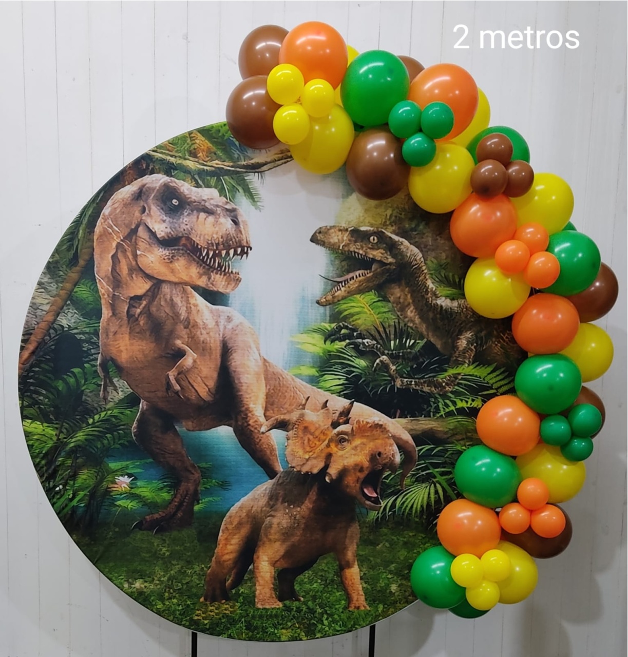 Arco de Balões 2 Metros Dinossauro - pampegueemonte